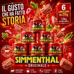 Confezione da 6 di Simmenthal Classica 215 g – Carne in Gelatina Pronta da Gustare