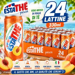 24 Lattine Estathé Pesca 33cl